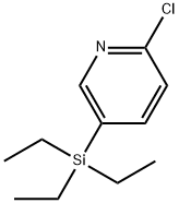 Pyridine, 2-chloro-5-(triethylsilyl)- (9CI) 结构式