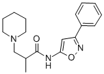 86683-56-9 1-Piperidinepropanamide, alpha-methyl-N-(3-phenyl-5-isoxazolyl)-