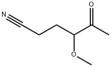 Hexanenitrile, 4-methoxy-5-oxo- (9CI) Structure