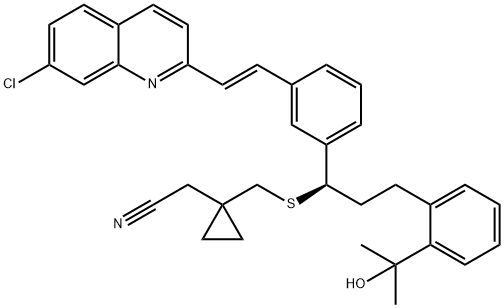 孟鲁司特腈杂质, 866923-62-8, 结构式