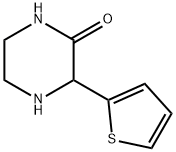 Piperazinone, 3-(2-thienyl)- (9CI) Structure