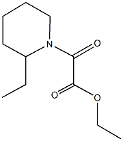 2-(2-乙基哌啶-1-基)-2-氧代-乙酸乙酯 结构式