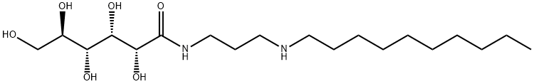 N-[3-(デシルアミノ)プロピル]-D-グルコンアミド 化学構造式