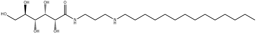 N-[3-(tetradecylamino)propyl]-D-gluconamide 结构式