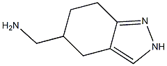 2H-Indazole-5-methanamine,  4,5,6,7-tetrahydro-,  (-)- 结构式