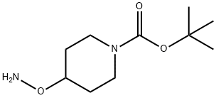 4-(アミノオキシ)ピペリジン-1-カルボン酸TERT-ブチル 化学構造式
