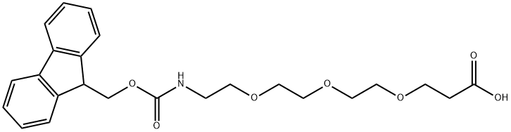 N-芴甲氧羰基-12-氨基-4,7,10-三氧杂十二酸,867062-95-1,结构式