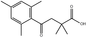 2,2-DIMETHYL-4-OXO-4-(2,4,6-TRIMETHYLPHENYL)BUTYRIC ACID Struktur