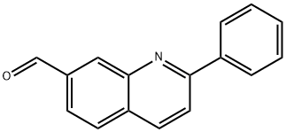 2-苯基喹啉-7-甲醛 结构式
