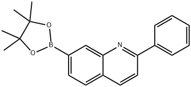 Quinoline, 2-phenyl-7-(4,4,5,5-tetraMethyl-1,3,2-dioxaborolan-2-yl)- Struktur