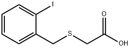 2-[[(2-碘苯基)甲基]硫]乙酸 结构式
