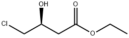 (S)-4-クロロ-3-ヒドロキシ酪酸 エチル 化学構造式