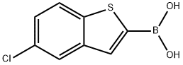 (5-氯苯并[B]噻吩-2-基)硼酸, 867381-22-4, 结构式
