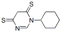 4,6(1H,5H)-Pyrimidinedithione,  1-cyclohexyl- Structure