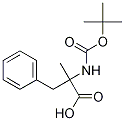 N-Boc-alpha-methyl-D,L-phenylalanine 化学構造式