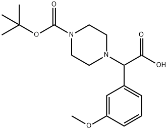 2-(4-BOC-PIPERAZINYL)-2-(3-METHOXY-PHENYL)ACETIC ACID Structure