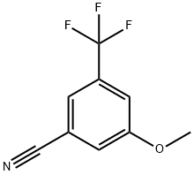 3-Methoxy-5-trifluroMethyl benzonitrile 化学構造式