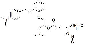 86819-19-4 4-[1-dimethylamino-3-[2-[2-(4-dimethylaminophenyl)ethyl]phenoxy]propan -2-yl]oxy-4-oxo-butanoic acid dihydrochloride