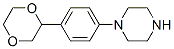 Piperazine,  1-[4-(1,4-dioxan-2-yl)phenyl]-,868244-72-8,结构式