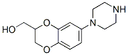 1,4-Benzodioxin-2-methanol,  2,3-dihydro-7-(1-piperazinyl)- 结构式