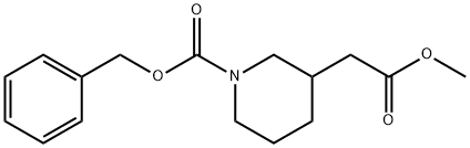 METHYL N-CBZ-3-PIPERIDINEACETATE Structure