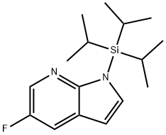 5-FLUORO-1-TRIISOPROPYLSILANYL-1H-PYRROLO[2,3-B]PYRIDINE,868387-37-5,结构式