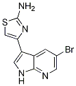 2-ThiazolaMine, 4-(5-broMo-1H-pyrrolo[2,3-b]pyridin-3-yl)-,868387-43-3,结构式