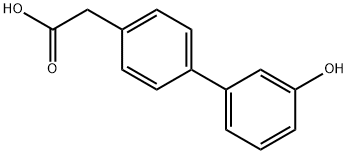 [1,1'-BIPHENYL]-4-ACETIC ACID,3'-HYDROXY- Structure