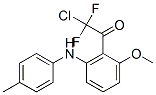 Ethanone,  2-chloro-2,2-difluoro-1-[2-methoxy-6-[(4-methylphenyl)amino]phenyl]- Structure