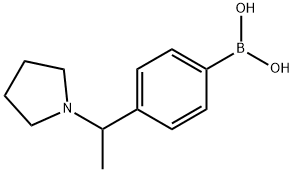 4-(1-吡咯烷基乙基)苯基硼酸,868395-81-7,结构式