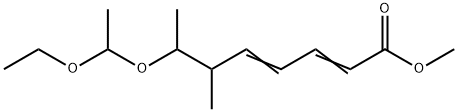 2,4-Octadienoic acid, 7-(1-ethoxyethoxy)-6-methyl-, methyl ester 结构式