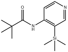 2,2-ジメチル-N-(3-トリメチルシラニル-ピリジン-4-イル)-プロピオンアミド 化学構造式