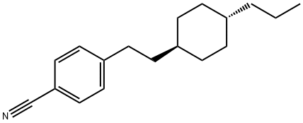 反-4-[2-(4-正丙基环己基)乙基]苯甲腈,86849-44-7,结构式