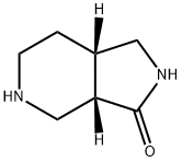 (3AS,7aS)-Octahydro-3H-pyrrolo[3,4-c]pyridin-3-one Structure