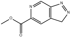 3H-吡唑并[3,4-C]吡啶-5-羧酸甲酯,868552-25-4,结构式