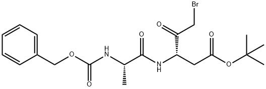 Pentanoic acid, 5-broMo-4-oxo-3-[[(2S)-1-oxo-2-[[(phenylMethoxy)carbonyl]aMino]propyl]aMino]-, 1,1-diMethylethyl ester, (3S)-|(S)-2 - (((苄氧基)羰基)氨基)丙酰氨基)-5-溴-4-氧代戊酸叔丁酯