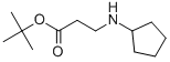 N-CYCLOPENTYL-BETA-ALANINE 1,1-DIMETHYLETHYL ESTER, 868592-02-3, 结构式