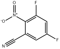 3,5-Difluoro-2-nitrobenzonitrile 化学構造式