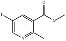 5-Fluoro-2-Methyl-nicotinic acid Methyl ester 结构式