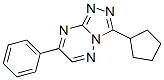 9-cyclopentyl-4-phenyl-1,2,5,7,8-pentazabicyclo[4.3.0]nona-2,4,6,8-tet raene 结构式
