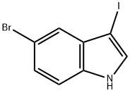 5-溴-3-碘-1H-吲哚,868694-19-3,结构式