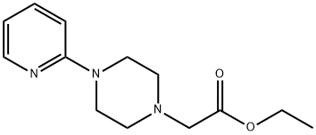 1-Piperazineacetic acid, 4-(2-pyridinyl)-, ethyl ester,86873-47-4,结构式