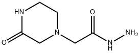 1-Piperazineaceticacid,3-oxo-,hydrazide(9CI) Structure