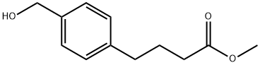 Benzenebutanoic acid, 4-(hydroxyMethyl)-, Methyl ester 结构式