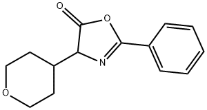 5(4H)-Oxazolone,  2-phenyl-4-(tetrahydro-2H-pyran-4-yl)- Structure