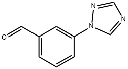 3‐(1H‐1,2,4‐トリアゾール‐1‐イル)ベンズアルデヒド 化学構造式