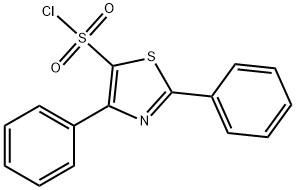 2,4-DIPHENYL-1,3-THIAZOLE-5-SULFONYL CHLORIDE, 868755-57-1, 结构式