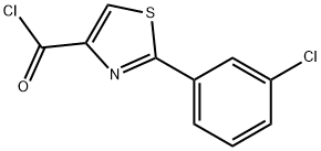 2-(3-CHLOROPHENYL)-1,3-THIAZOLE-4-CARBONYL CHLORIDE,868755-69-5,结构式