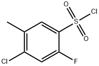 4-CHLORO-2-FLUORO-5-METHYLBENZENESULFONYL CHLORIDE Structure