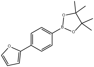 2-[4-(2-FURYL)PHENYL]-4,4,5,5-TETRAMETHYL-1,3,2-DIOXABOROLANE Structure